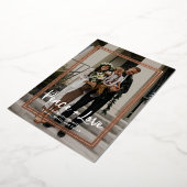 Carte de vacances Rosy Frame Christmas Foil (Rotation)