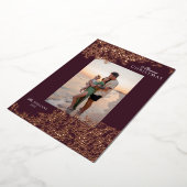 Carte de vacances rouge à paillettes en relief de  (Rotation)