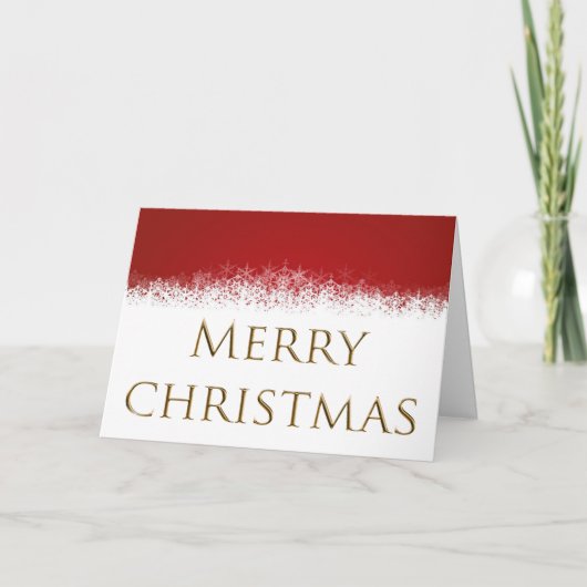 Carte de vacances rouge et blanc (Devant)