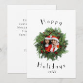 Carte de vacances rouge Modèle - Cartes de Noël de (Devant / Derrière)