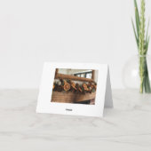 Carte de vacances Rustic Mantle (Dos)