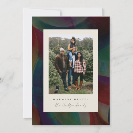 Carte de vacances Rustic Warming Photocard (Devant)