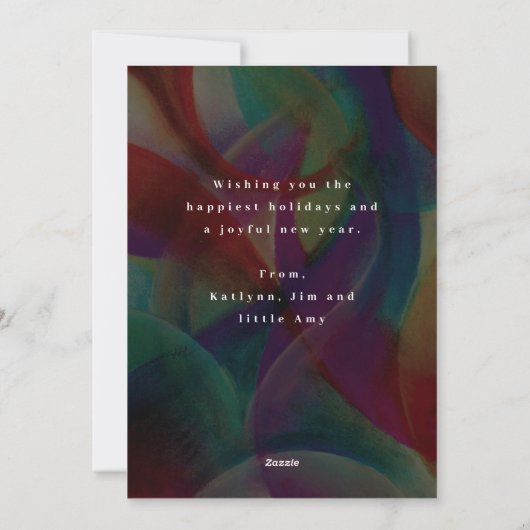 Carte de vacances Rustic Warming Photocard (Dos)