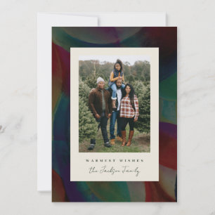 Carte de vacances Rustic Warming Photocard