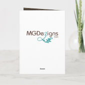 Carte de vacances Rustique Barnwood Pine Tree (Dos)