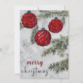 Carte de vacances Rustique Pine Arbre de Noël (Devant)