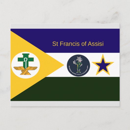 Carte de vacances Saint François d'Assise (Devant)