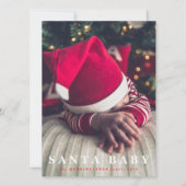 carte de vacances santa baby (Devant)