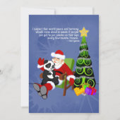 Carte de vacances Santa Panda Flat (Devant)