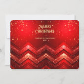 Carte de vacances scintillante de Noël décorative (Devant)