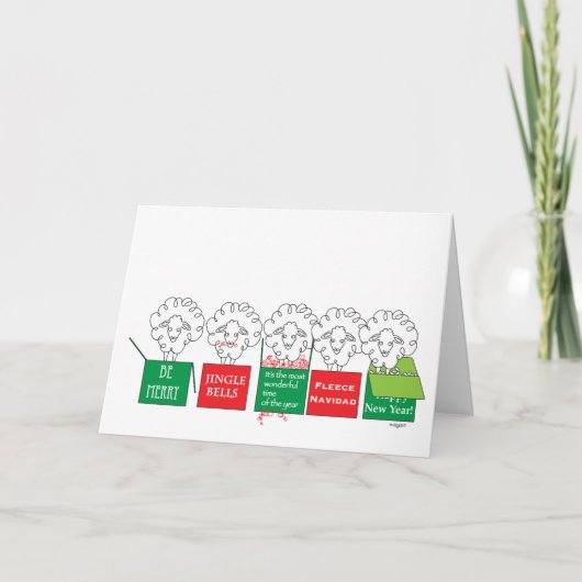 Carte de vacances Sheepish (Devant)