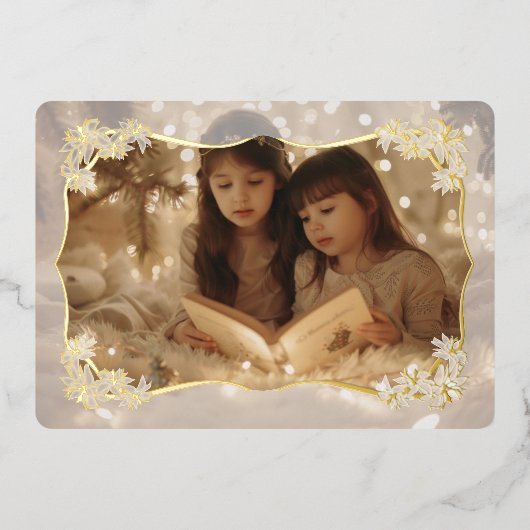 Carte de vacances Sheer Floral Lace (Recto)