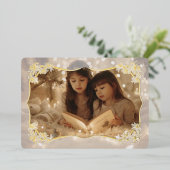 Carte de vacances Sheer Floral Lace (Debout devant)