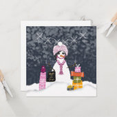Carte de vacances Shop N Drop (Devant/Arrière en situation)