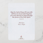 Carte de vacances Silencieuse Angel Chèvre (Verso)