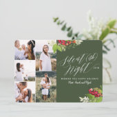 Carte de vacances Silent (ish) nuit multi photo. (Debout devant)