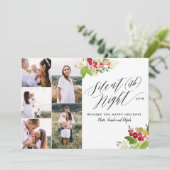 Carte de vacances Silent (ish) nuit multi photo. (Debout devant)