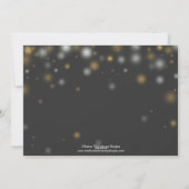 Carte de vacances Silver and Gold Sparkle (Dos)