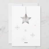 Carte de vacances Silver Snowflake (Dos)