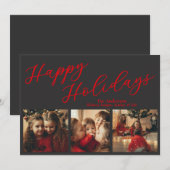 Carte de vacances simple à trois photos (Devant / Derrière)