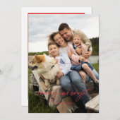 Carte de vacances simple et agréable (Devant / Derrière)