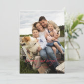 Carte de vacances simple et joyeuse (Debout devant)