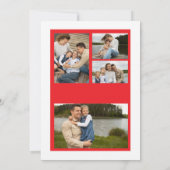 Carte de vacances simple et joyeuse en forme d'arc (Dos)