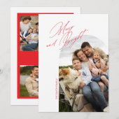 Carte de vacances simple et joyeuse en forme d'arc (Devant / Derrière)