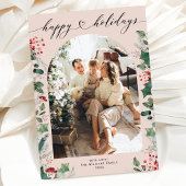 Carte de vacances simple Pastel Photo avec message