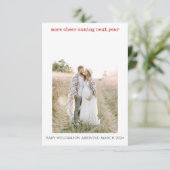 Carte de vacances simple Photo Grossesse Faire-par (Debout devant)