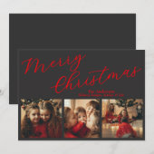 Carte de vacances simple trois photos (Devant / Derrière)