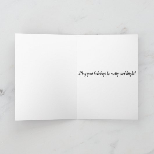 Carte de vacances "Snow Globe" (Intérieur)