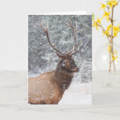 Carte de vacances "Snow Globe" (Fleur jaune)