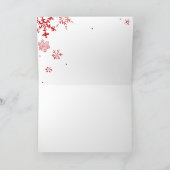 Carte de vacances Snowflakes (Intérieur)