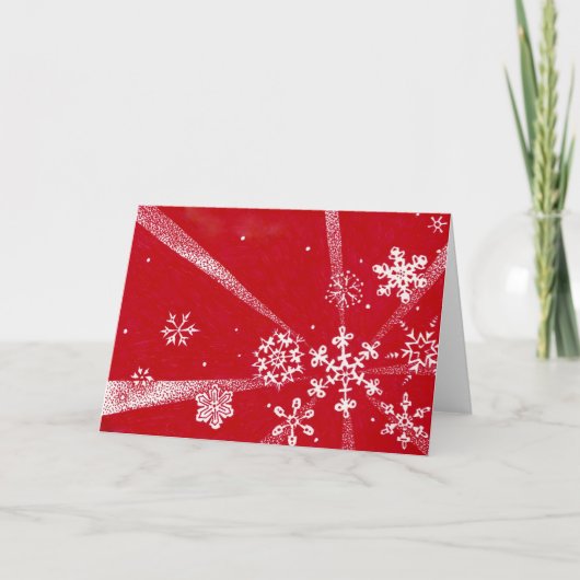 Carte de vacances Snowflakes (Devant)