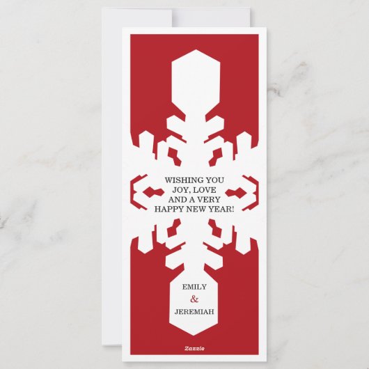 Carte de vacances Snowflon (Dos)