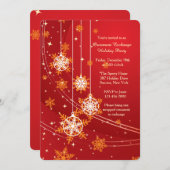 Carte de vacances Snowflou Dangles (Devant / Derrière)