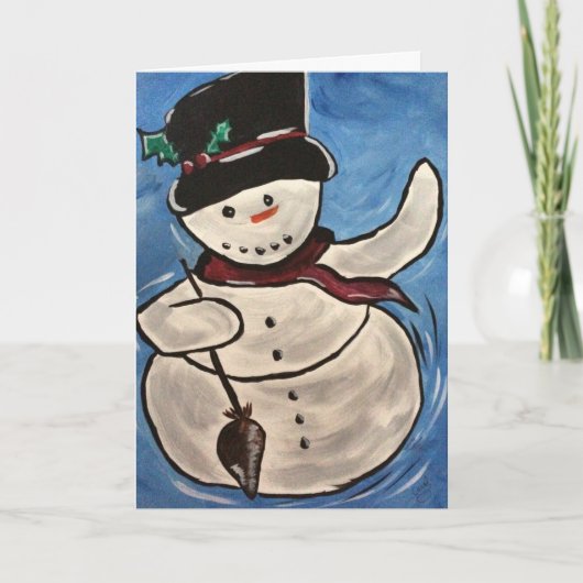 Carte de vacances Snowman (Devant)