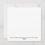 Carte de vacances Snowman et Cat (Dos)