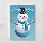 Carte De Vacances Snowman Frosty (Devant)