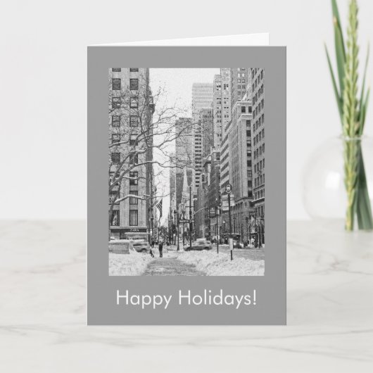 Carte de vacances Snowy Manhattan (Devant)