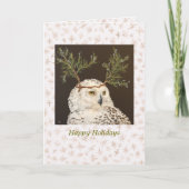 Carte de vacances Snowy Owl (Devant)