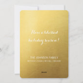 Carte de vacances So Blessed Christmas Gold 3 phot (Dos)