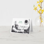 Carte de vacances sorcière Yule "Thoughts of the S (Fleur jaune)