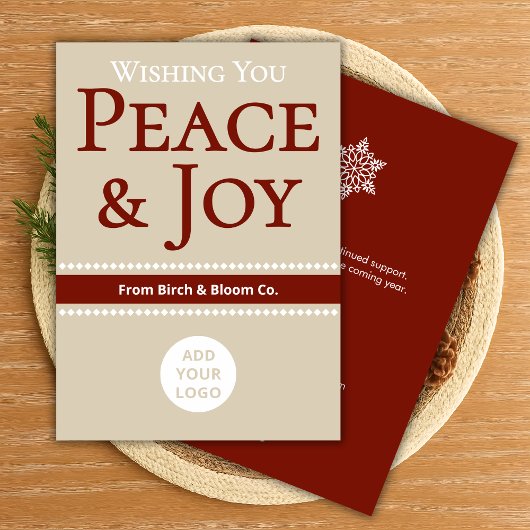 Carte de vacances souple et neutre | Ajouter un lo