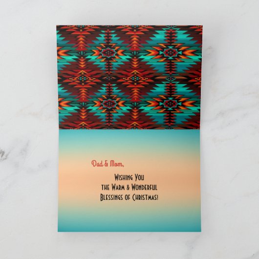 Carte de vacances Southwest Cross (Intérieur)