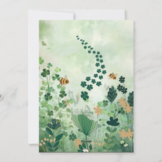 Carte de vacances St. Patrick's Day avec musique (Dos)