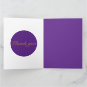 Carte de vacances Star gold Flat Merci (Intérieur)