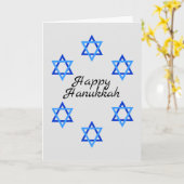 Carte de vacances Star of David Hanoukka (Fleur jaune)