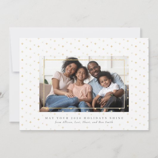 Carte de vacances Stardust Gold Foil (Devant)